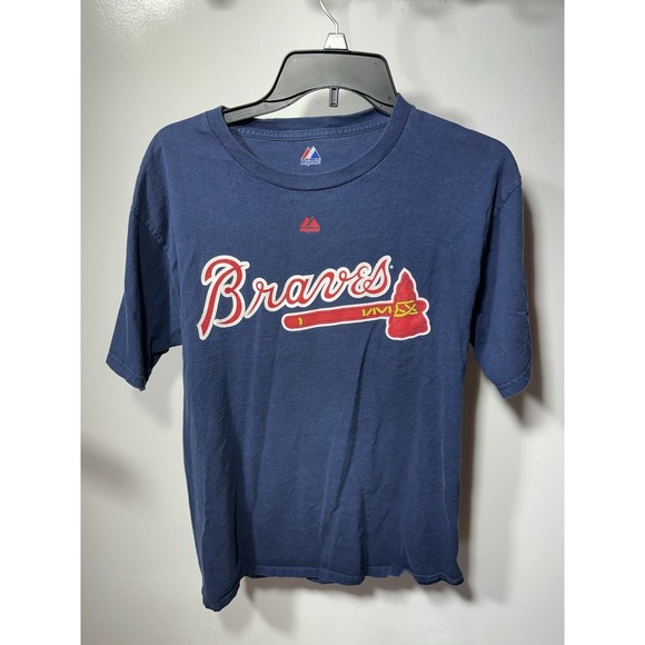 Majestic Other - Vintage - Majestic - Atlanta Braves - Dan Uggla - Player Jersey T Shirt - M